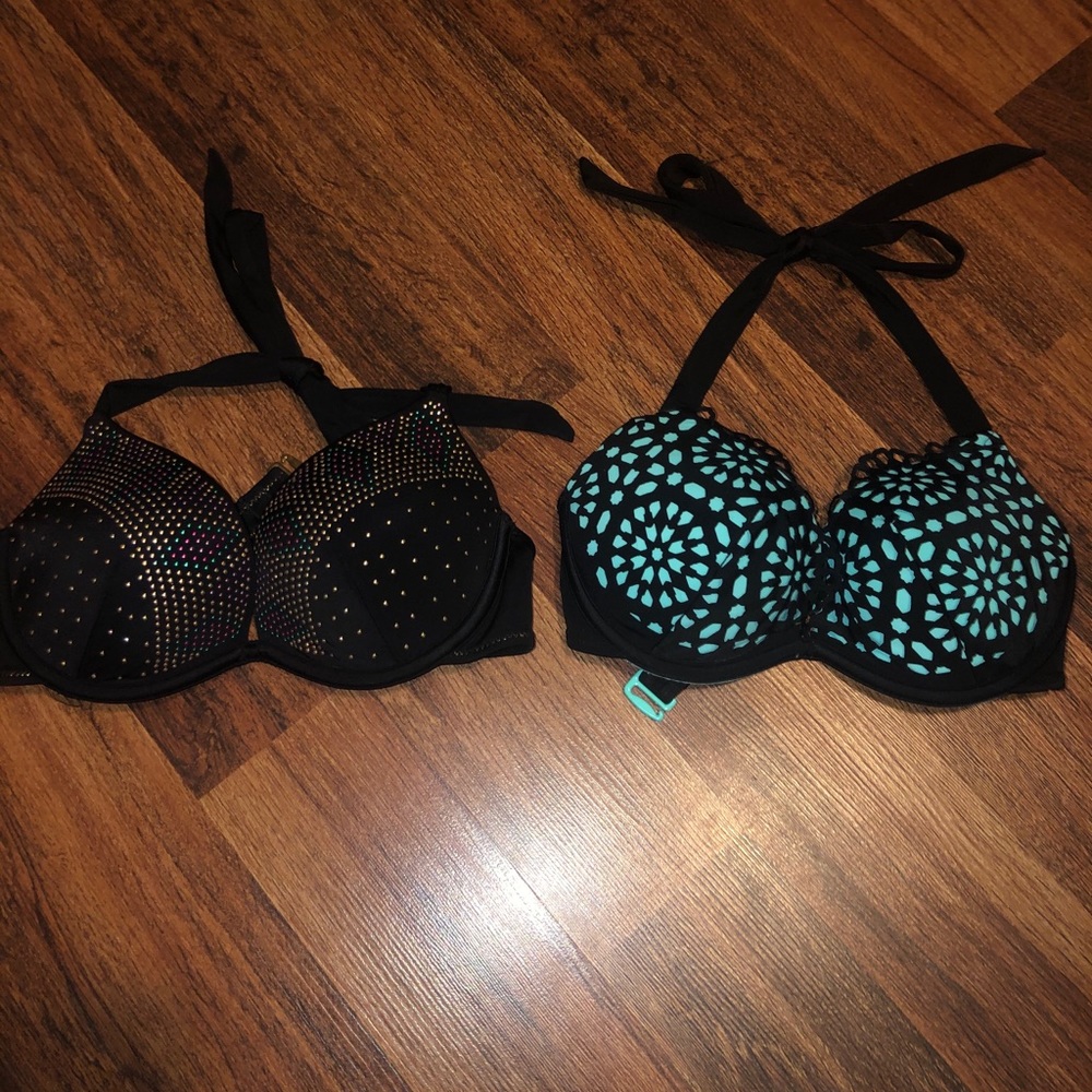 Swim suit tops, push-up, size 34B , Shade & Shore
